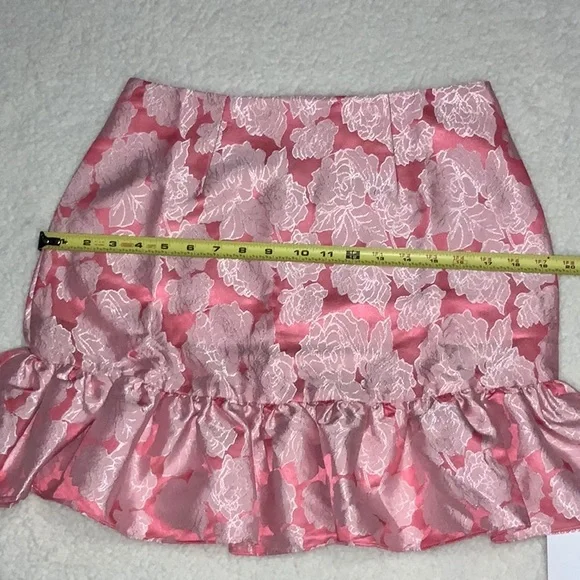 NWT Glamorous Collection Pink Floral Skirt (Size 6) - Picture 13 of 15